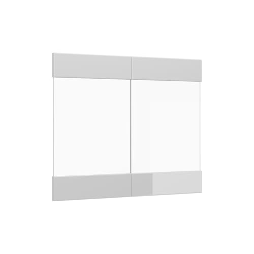Vicco Façade de Cuisine R-Line, Blanc Haute Brillance, 79.2x59cm façade de Meuble pour Meuble Mural vitré, adapté aux armoires de Cuisine R-Line pour Une Installation Facile