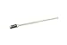 TEMO SC-5L6 Double Cut CARBIDE BURR FILE, 1/2 inch (12.7mm) HEAD Cylinder Ball, 1/4 inch (6.35mm) Diameter 6 inch (152mm) Long Shank