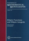 Elliptic Functions and Elliptic Integrals (Translations of Mathematical Monographs)