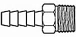 1-1/4" Nylon Hose Barb x 1-1/ TN1520