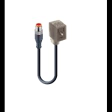 Hirschmann RST 5-3-VB 1A-1-1-226/1 M, Sensor/Actuator Cable, Str M12 M 5pos-Str DIN Valve B 3pos, 3wire 1m, PUR, Halogen-Free, Black, 600003219