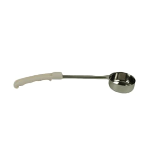 A-to-Z Supply SLLD003A Portion Controller, 3 oz. Capacity, Solid, one-Piece Construction, Plastic Color-Coded Handle, Stainless Steel, Ivory