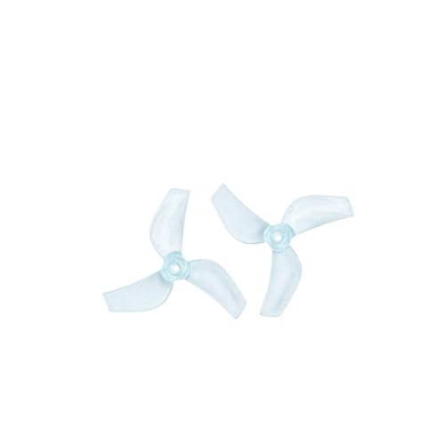4ペア 31mm 3ブレード超軽量プロペラ FPV Tinywhoop マイクロドローン 0702 モーター OEM 1219S に適合(4Pairs Blue 1mm)