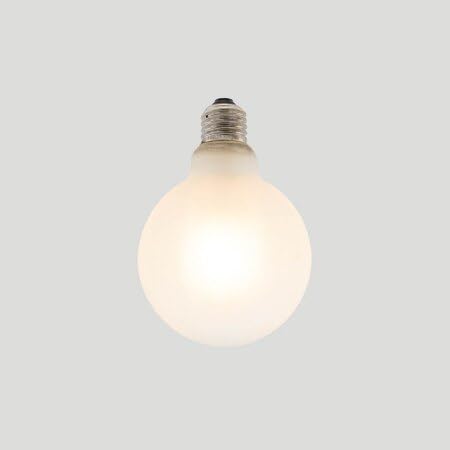 AHUJA INTERNATIONAL G95 Milky Bulb, Globe Bulb, Warm White,7W, E27 Base, Milky Glass for Vanity, Floor Lamp, Bedroom (Pack of 1)-image-48