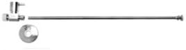 Mountain Plumbing MT5122L-NL-BRN Brushed Nickel Universal Toilet Supply Kit - Straight