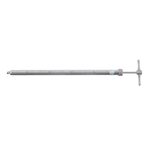 Sonde d'échantillonnage à échelle claire en inox pour sol et aliments