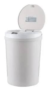 Lixeira Automática com Sensor de Movimento 5 Litros Redonda – Branca, Tampa Automática para Banheiro, Cozinha e Escritório