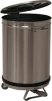 Bac à Déchets 50 L Inox Roulant