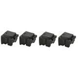  FG Encre Lot de 4 bâtonnets d\'encre Solide Noir Compatible pour Xerox Phaser 8570 - Noir
