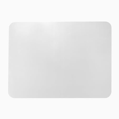 Image of Desky Clear Chair Mat - Heavy-Duty Translucent PVC Office Chair Floor Protector - Water-Resistant, Non-Slip, UV-Protection for Carpet & Hard Floors
