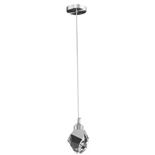 Lustre suspension cristal LED réglable 59 pouces pour luminaire de chambre et entrée