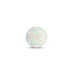 GEMVIO Collections 1/3 Carat Round Cut 5MM AAA Clarity Single Natural Opal Loose Gemstone (0.36 Cttw)