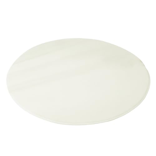 Wambere Runder Teppich aus Korallensamt, Rutschfester Waschbarer...