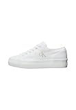 Calvin Klein Sneaker con Suela Vulcanizada Mujer Flatform Low Top, Blanco (Triple Bright White), 38