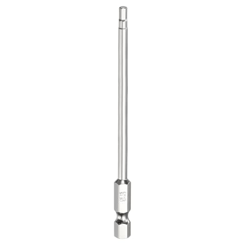 Image of sourcing map H3.0 Hex Head Screwdriver Bit 3.0mm Metric Flat Tip 1/4" Hex Shank 100mm (4") Long Magnetic Hexagonal Screw Drill Bit Wrench Chrome Plated Power Driver Socket