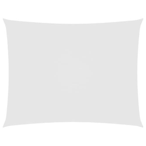 Voile d'ombrage rectangulaire blanc pour abriter vos repas de jardin - 2