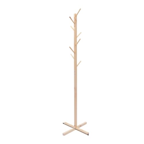 Perchero de madera noble con forma de árbol moderno y acabado premium para dormitorio 2