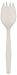 GEN PPSPK Medium-Weight Cutlery, Spork, White (Case of 1000)