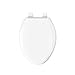 KOHLER 4636-RL-0 Cachet ReadyLatch Elongated Toilet Seat Slow Close, Soft Close Toilet Seat Quiet Lid, Contoured Grip-Tight Bumpers Installation Hardware, Apartment Essentials, White