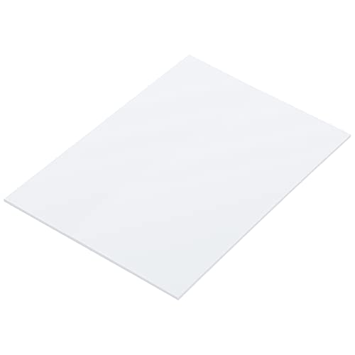 Feuille de polyéthylène UHMW blanc plaque plastique rigide 15,5x20,3 cm