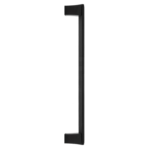Kit Com 6 Puxadores Para Porta Armário Gaveta Space 160 mm (Preto Fosco)