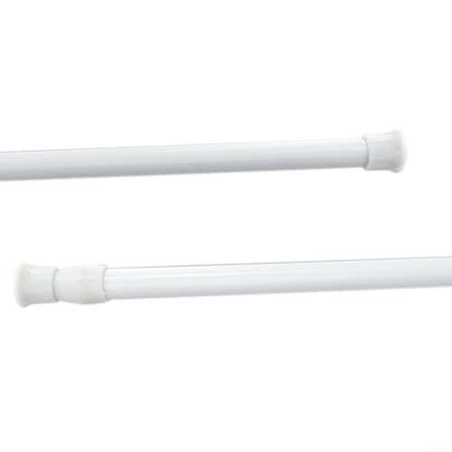 Vidonergy Tringle à rideaux télescopique extensible à ressort 30-50 cm, 40-70 cm, 60-110 cm, sans perçage, pour fenêtre, salle de bain, cuisine (60-110 cm) – vue 6
