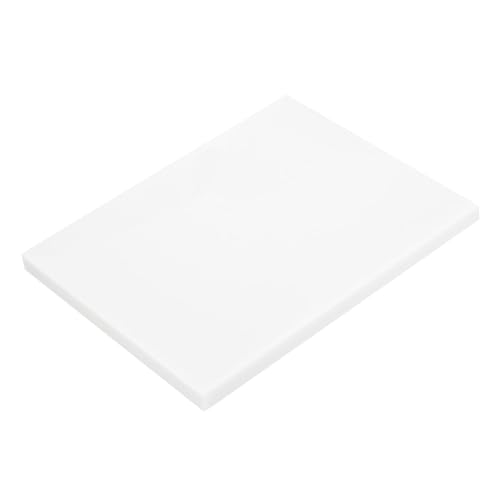 Image of MECCANIXITY UHMW Sheets, Hard Ultra High Molecular Weight Polyethylene Sheets Plastic Sheet, 8 inch x 10 inch x 1 /2, White