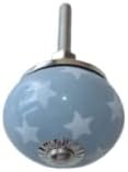 ATCUSA Door knobs (Pack of 25 - Grey & White Painted knobs)