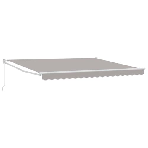 Terrasse trop chaude ? Store rétractable manuel 400x300 gris clair - 2
