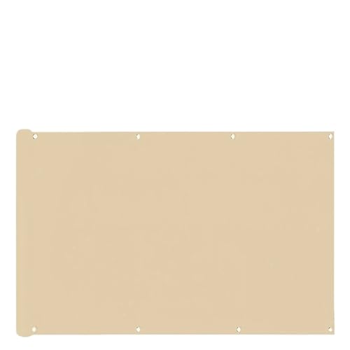 Écran d'intimité balcon tissu de clôture opaque beige pour patios - 2