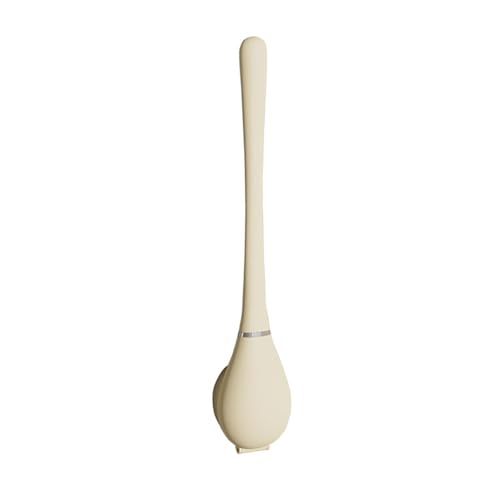 CHEOTIME Silicone Toilet Brush and Plastic Holder, Baseball Bat Shape Long Handle Toilet Brush Efficient Cleaning Wall Mounted Toilet Bowl Brush for Bathroom Cleaning