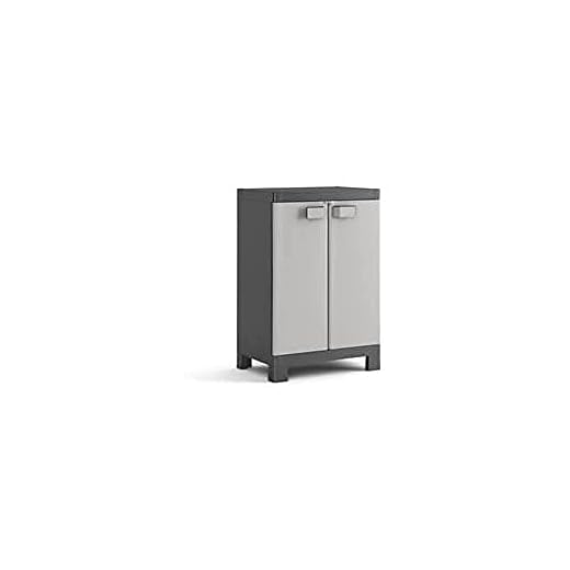Keter Logico Armario Bajo, Polipropileno, Negro/Gris, 97 X 65 X 45 Cm