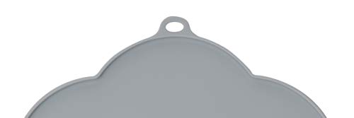 Catit Flower Shape Cat Placemat, Gray, Diameter 11.8In #TOP3