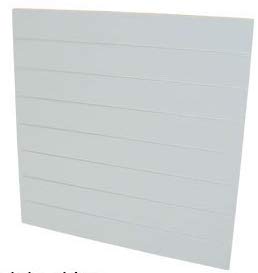  arredoterminal one Kit 2 Pannelli DOGATI 120X120 CM Passo 15 CM Completo di Inserti in Alluminio per Cabina Armadio, Guardaroba, ARREDO Negozi (Grigio Chiaro)