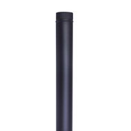 Fr chim.tubo liso - Tubo liso 1m t300 diámetro 150 negro mate