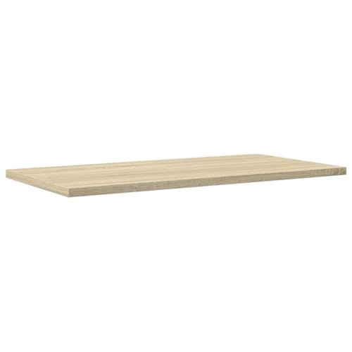 Étagère murale modulable 4 pièces en aggloméré chêne Sonoma
