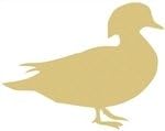 Duck Cutout Unfinished Wood Quack Bill Flying Duckling Goose Gander Animal MDF Shape Canvas Style 1