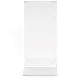Con forma de T a dos caras Deflect-o - Soporte para cartel (forma en T), transparente