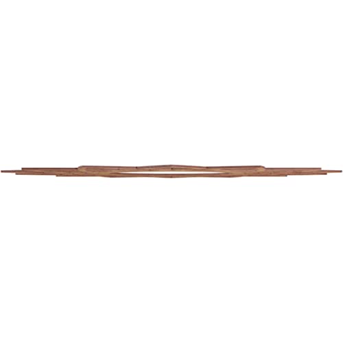 Image of Ekena Millwork 40 inchOD x 15 3 /8 inchID x 1 /4 inchT Eleanor Wood Fretwork Pierced Ceiling Medallion, Walnut