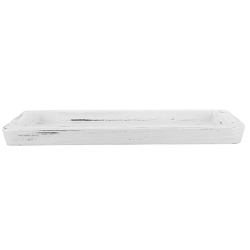 Bandeja decorativa de madera clara rectangular iplusmile para comedor 2
