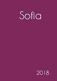 2018: Namenskalender 2018 - Sofia - DIN A5 - eine Woche pro Doppelseite