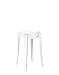 Kartell 4897 / E5 Charles Ghost taboret, wysokość 46 cm, biały, 2 sztuki