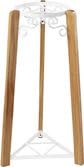 32" 2 Step wood/metal Stand- White