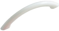 Modern Door and Drawer Handle Plastic Centre Distance 96 mm, White