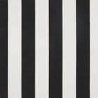 Fabric Aisle Runner, 1" Black Awning Stripe, Prepack of 2, 30" x 25' Each, 100% Polyester