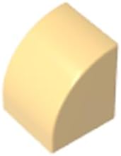Gobricks Arched Brick 1x1x1 Curved Brick 50 Pieces GDS-90265 Compatible with Lego Building Blocks ColorLight Yellow 029