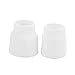 Ceramic Welding Cup Set in White with Chuck, Air Lens, and Spacer, High Temperature Resistance, Durable Ceramic and Alumina Material, Nozzle Model 10 and 12, Complete Kit