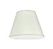 Aspen Creative 32179A Transitional Hardback Empire Shaped Spider Construction Lamp Shade in Off White, 9