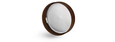 13/415 Plastic Caps, Matte Silver Polypro Caps for Glass Roll On Containers