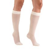 Image of Truform Compression 15-20 Mmhg Sheer Knee High Stocking, Large (Pack of 2), Ivory